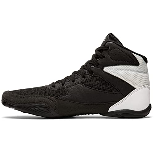 ASICS Kid's Matflex 6 Grade School Wrestling Shoes, 2 Big Kid, BLACK/SILVER