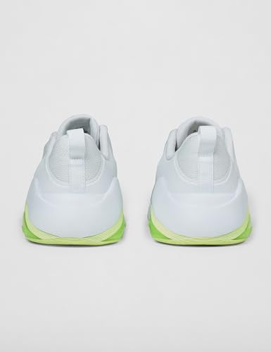 Nike Women's Bella 7 Training/Workout Shoes, White/Metallic Silver-Barely Volt, 8