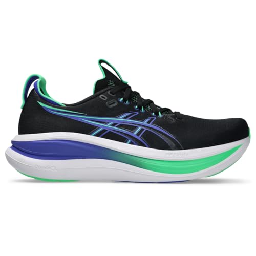 ASICS Men's Gel-Nimbus 28 Running Shoes, 12, Black/Cobalt Burst
