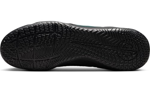 Nike Tiempo Legend 10 Academy Indoor/Court Low-Top Soccer Shoes (DV4341-002, Black/Deep Jungle/Black) Size 9