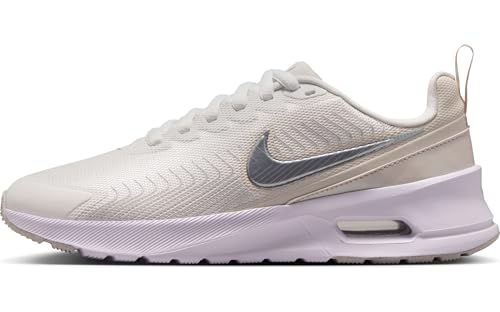 Nike Air Max Nuaxis SE Women's Shoes (Summit White/Light Orewood Brown/White/Metallic Silver) Size 8.5