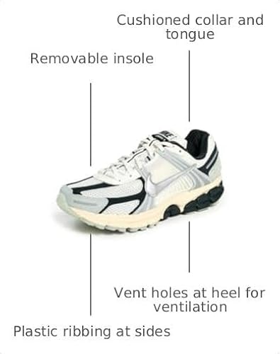 Nike Women's Zoom Vomero 5 Sneakers, Sail/Metallic Silver/Lt Silver, 7.5 Medium US