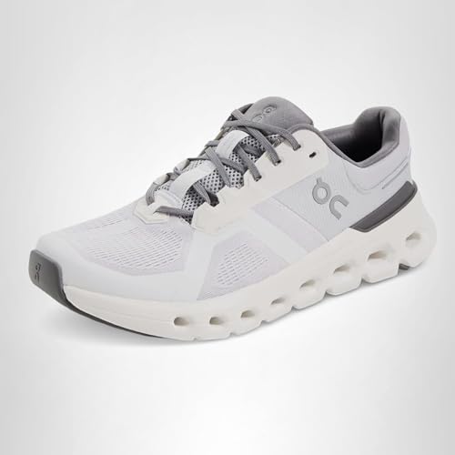 On Men's Cloudrunner 2 Sneakers, Frost | White, 8.5 Medium US