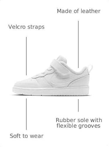 Nike Court Borough Low 2 (Infant/Toddler) White/White/White