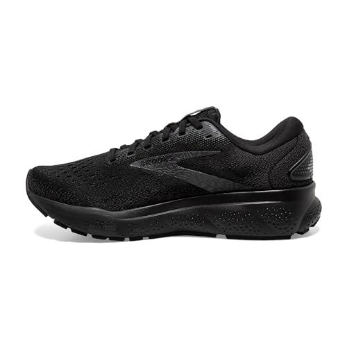 Brooks Women’s Ghost 16 Neutral Running Shoe - Black/Black/Ebony - 8 Medium