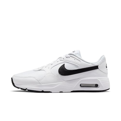 Nike Men's Air Max SC Shoes, White/Black-White, 8