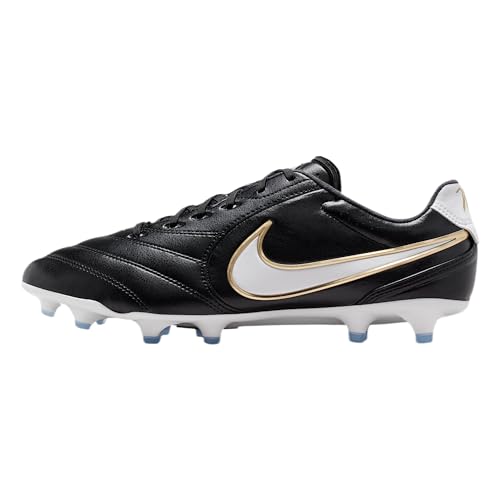 Nike Tiempo Ligera Pro Firm-Ground Low-Top Soccer Cleats (Black/White) Size 8.5
