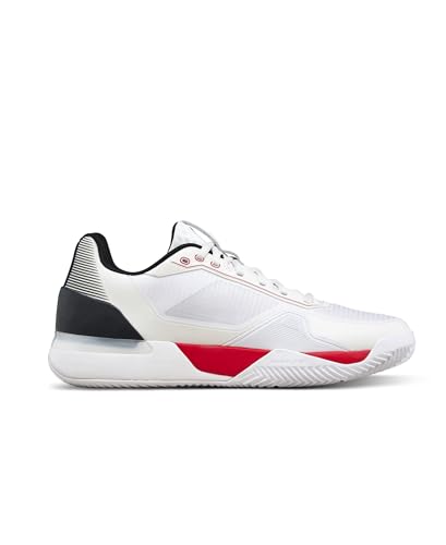 WILSON Rush Tour 5 Clay Men's Tennis Shoe - White/Black/Infrared, Size 9