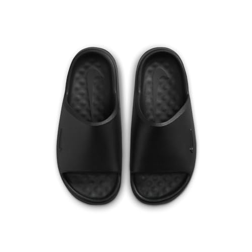 Nike Calm 2.0 Little Kids' Slides, Black/Black-Black, 13C