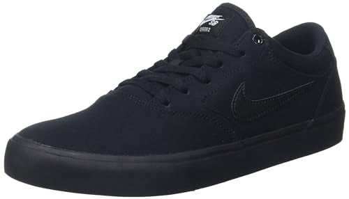 Nike SB Chron 2 Canvas Skate Shoes Size-12 Black/Black/Black
