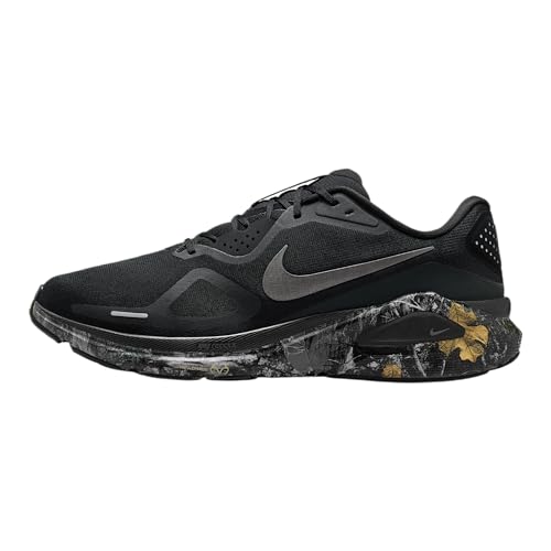Nike Structure 26 Men's Realtree® Road Running Shoes (Black/Dark Smoke Grey/Anthracite/Metallic Dark Grey) Size 9.5