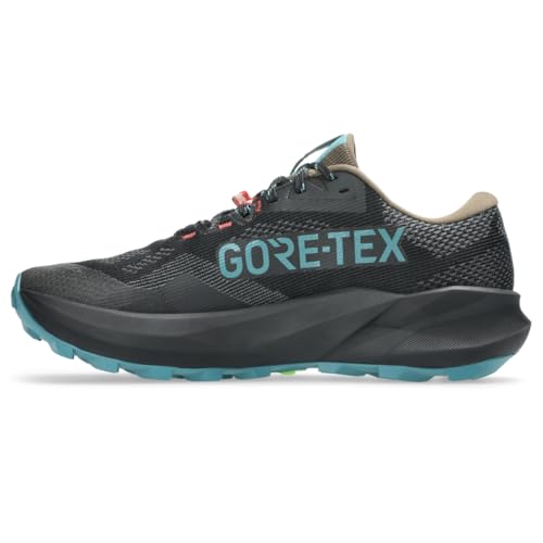 ASICS Men's Trabuco 14 GTX Trail Running Shoes, 11, Black/Misty Pine