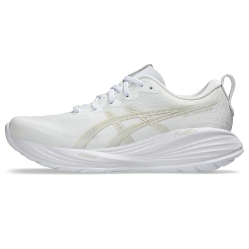 ASICS Women's Gel-Cumulus 27 Running Shoes, 9.5, White/Lake Grey