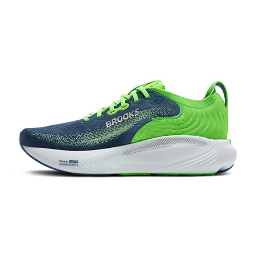 Brooks Men’s Adrenaline GTS 25 Supportive Running & Walking Shoe - Green/Moonlight/Phantom - 7 Medium