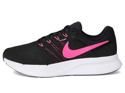 Nike Women's Run Swift 3 Road Running Shoes, Black/Hyper Pink-White, 7