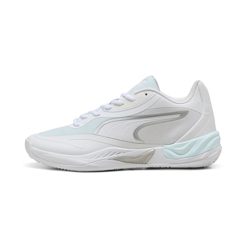 Puma Men's All-Pro Nitro Basketball Shoes, White-Aqua AH25, 13