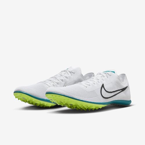 Nike Zoom Mamba 6 Track & Field Distance Spikes (DR2733-102, White/Bright Spruce/Vapor Green/Black) Size 10