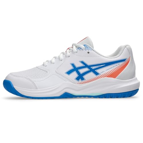 ASICS Kid's Gel-Dedicate 9 GS Tennis Shoes, 3.5, White/Directoire Blue