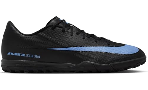 Nike Mercurial Vapor 16 Academy Turf Low-Top Soccer Shoes (Black/Ice Blue) Size 9.5