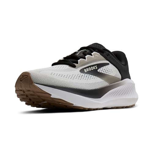 Brooks Men’s Anthem 8 Neutral Running Shoe - White/Black/Tan - 13 Wide