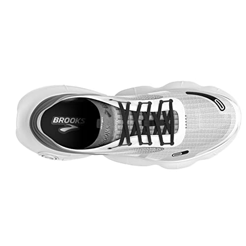 Brooks Women's Aurora Neutral Running Shoe - White/Alloy/Black - 5.5 Medium