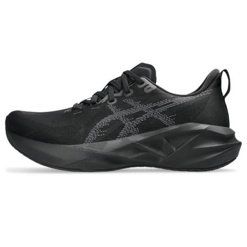 ASICS Men's NOVABLAST 5 Running Shoes, 9.5, Black/Carrier Grey