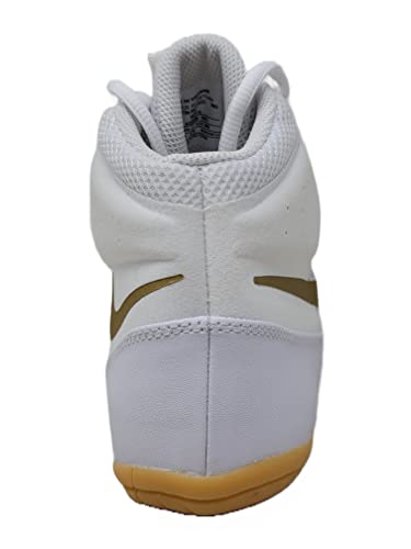 Nike Men's Fury Wrestling Shoe, White | Gold, 11.5 M US