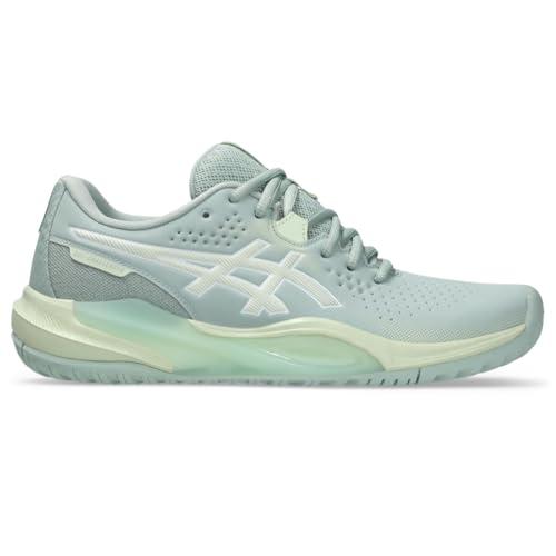 ASICS Women's Gel-Challenger 15 Tennis Shoes, 8.5, Lichen Rock/Whisper Green