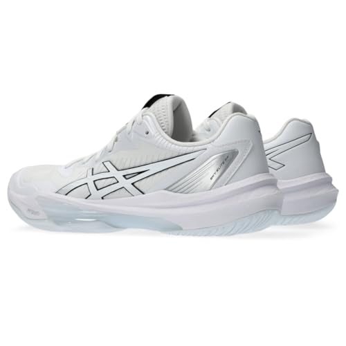 ASICS Women's Sky Elite FlyteFoam 3 Volleyball Shoes, 9, White/White
