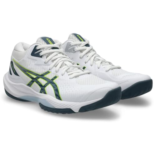 ASICS Men's Beyond FF MT 2 Volleyball Shoes, 10.5, White/RAW Indigo