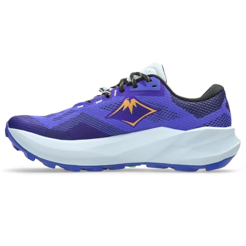 ASICS Men's Trabuco 14 Trail Running Shoes, 9.5, Cobalt Burst/Sandstorm