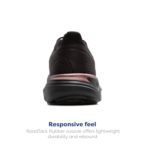 Brooks Women’s Revel 8 Neutral Running & Walking Shoe - Black/Black/Rose Gold - 8.5 Medium