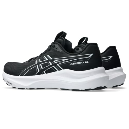 ASICS Men's GT-2000 14 Running Shoes, 12, Black/White
