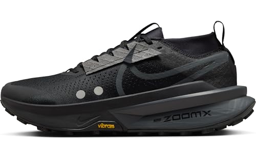 Nike Zegama 2 Men's Trail Running Shoes (FD5190-002, Black/Velvet Brown/Metallic Platinum/Anthracite) Size 10