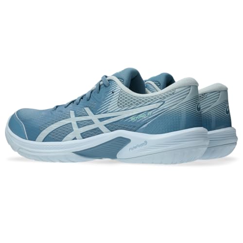 ASICS Men's Beyond FlyteFoam Volleyball Shoes, 10.5, SABA Blue/Cool Grey