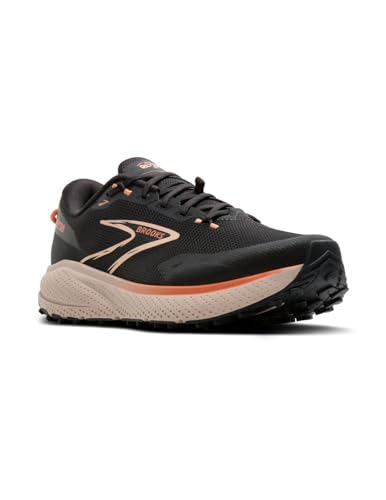 Brooks Women's Divide 6 Sneaker, Black and Pink, 9 US