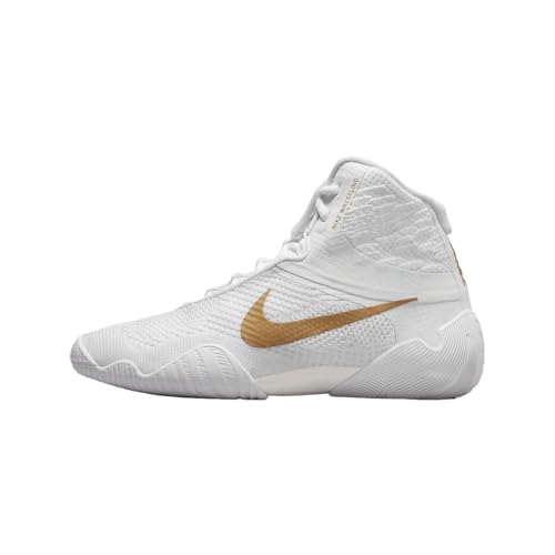 Nike Tawa Men's Wrestling Shoes (CI2952-171, White/White/White/Metallic Gold) Size 11
