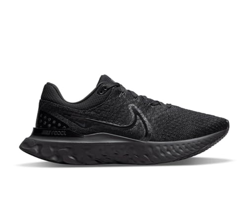 Nike Men's React Infinity Run Flyknit 3Sneaker, Black, 7.5 UK