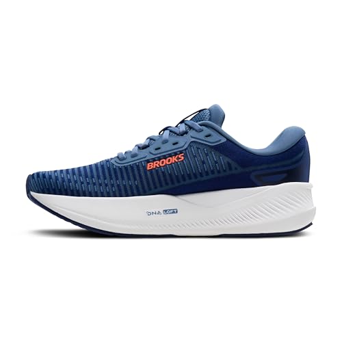 Brooks Men’s Revel Max Neutral Running & Walking Shoe - Beacon Blue/Moonlight/Orange - 10.5 Medium