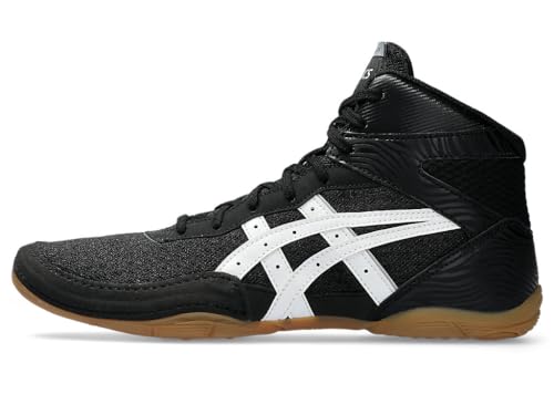 ASICS Men's Matflex 7 Wrestling Shoes, 14, Black/White