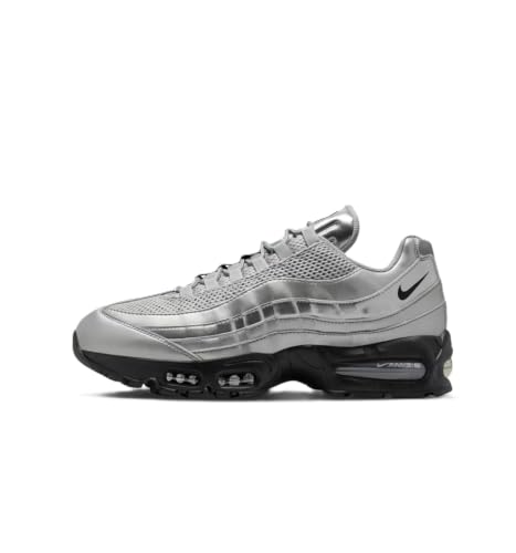 Nike Air Max 95 Big Bubble Mens Running Shoes (Metallic Silver/Black/Black) Size 9.5