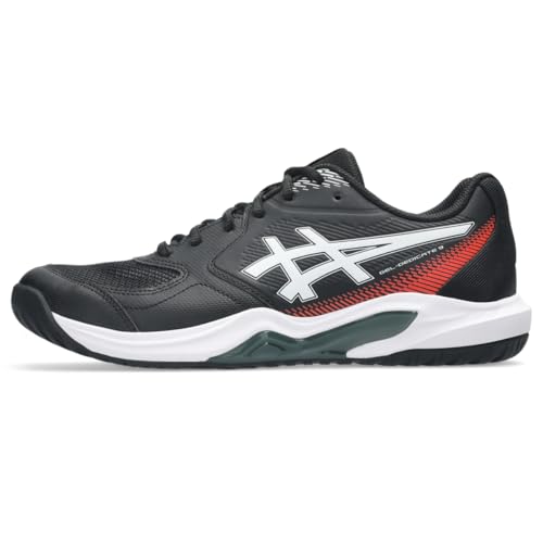 ASICS Men's Gel-Dedicate 9 Tennis Shoes, 10.5, Black/White