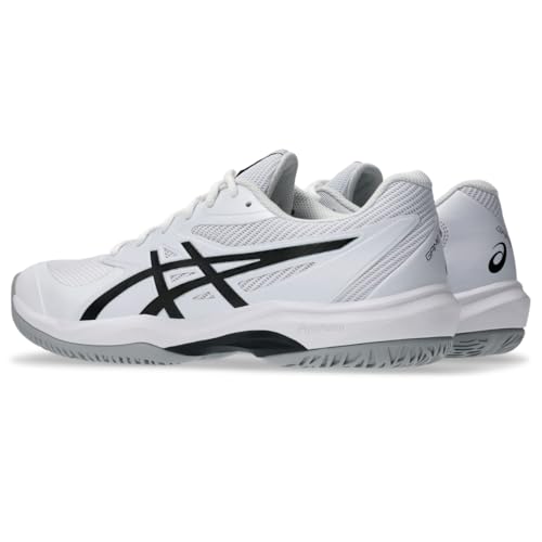 ASICS Men's Game FlyteFoam Tennis Shoes, 12, White/Black