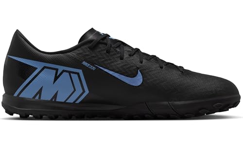Nike Mercurial Vapor 16 Academy Turf Low-Top Soccer Shoes (Black/Ice Blue) Size 9.5