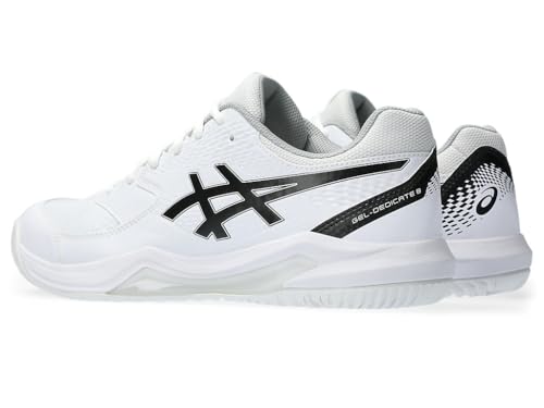 ASICS Men's Gel-Dedicate 8 Tennis Shoes, 9, White/Black
