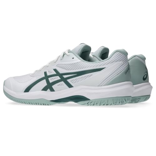 ASICS Men's Game FlyteFoam Tennis Shoes, 9, White/Dark Neptune