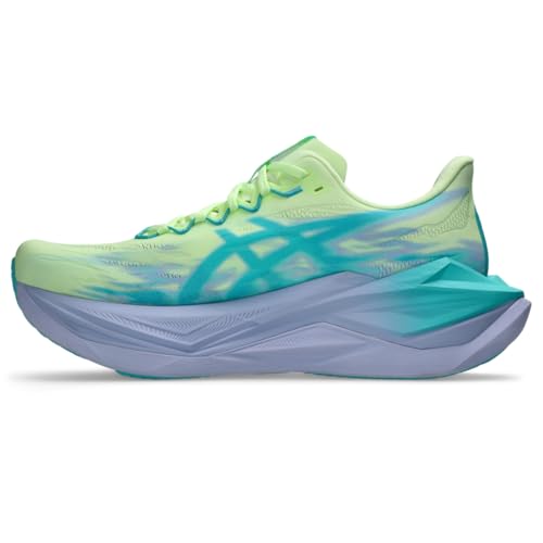 ASICS Unisex SUPERBLAST 3 Running Shoes, 12M / 13.5W, Illuminate Yellow/Energy Aqua