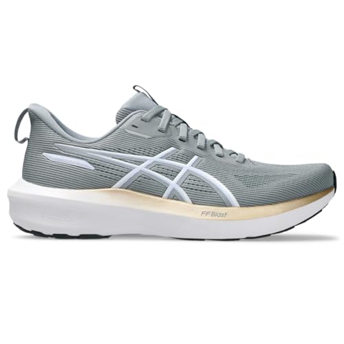 ASICS Women's GT-1000 14 Running Shoes, 8, Gravel/White
