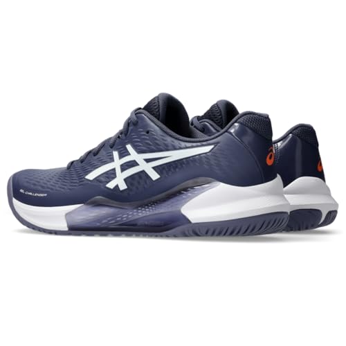 ASICS Men's Gel-Challenger 14 Tennis Shoes, 14, Indigo Fog/White