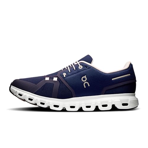 On Men's Cloud 6 Sneakers, Midnight/White, 10 Medium US